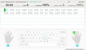 typing web online typing tutorial